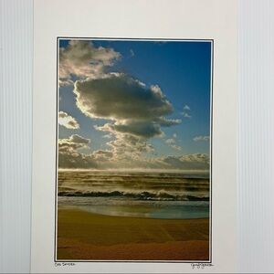Sea Smoke Outer Banks Hatteras NC Matted Print Jennifer Johnson Photography